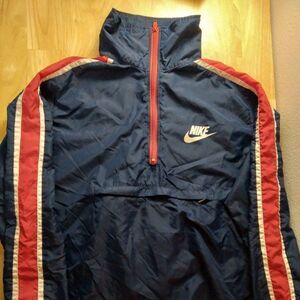 Vintage 80s Nike Color Block Pullover Windbreaker Jacket